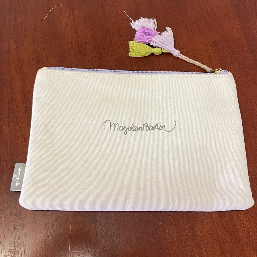 Hallmark Marjolein Bastin Butterfly Birds Clutch Travel Cosmetic Case Zippered